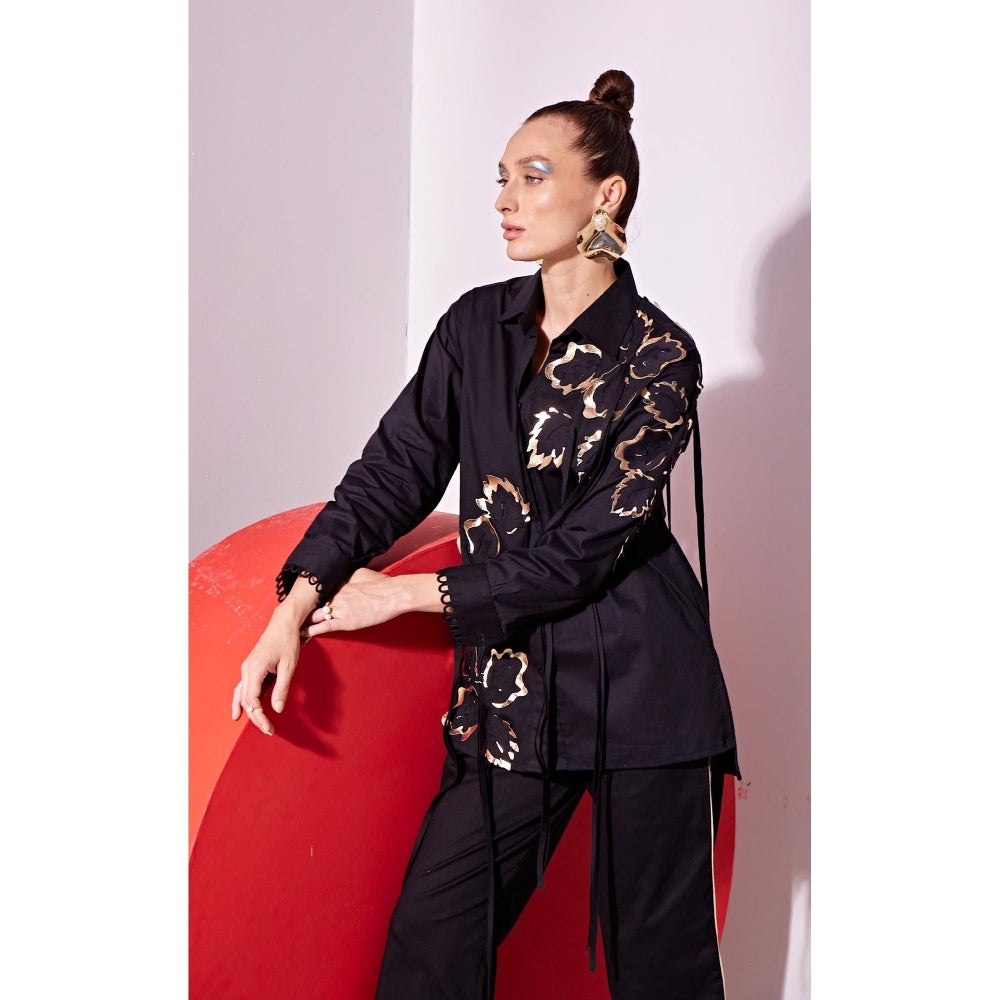 Vidhi Wadhwani Black Ala Co-Ord (Set of 2)
