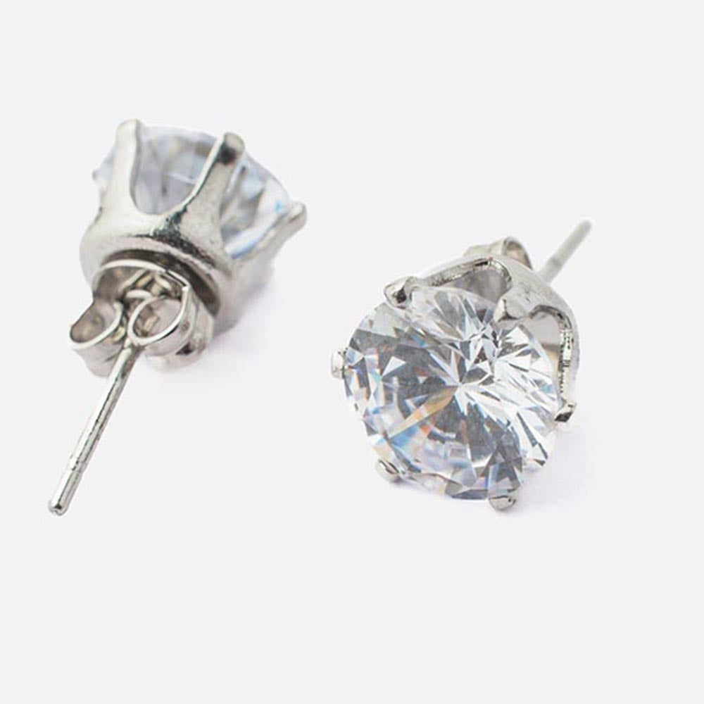 VIVINIA By Vidhi Mehra Zia Silver Plated Womens Zircon Earrings