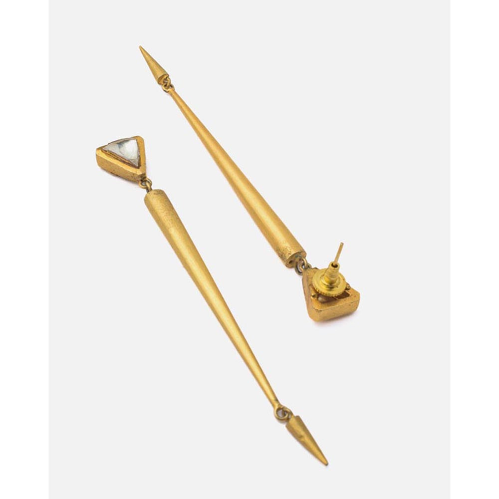 VIVINIA By Vidhi Mehra Florence Gold Plated Womens Drop Earrings