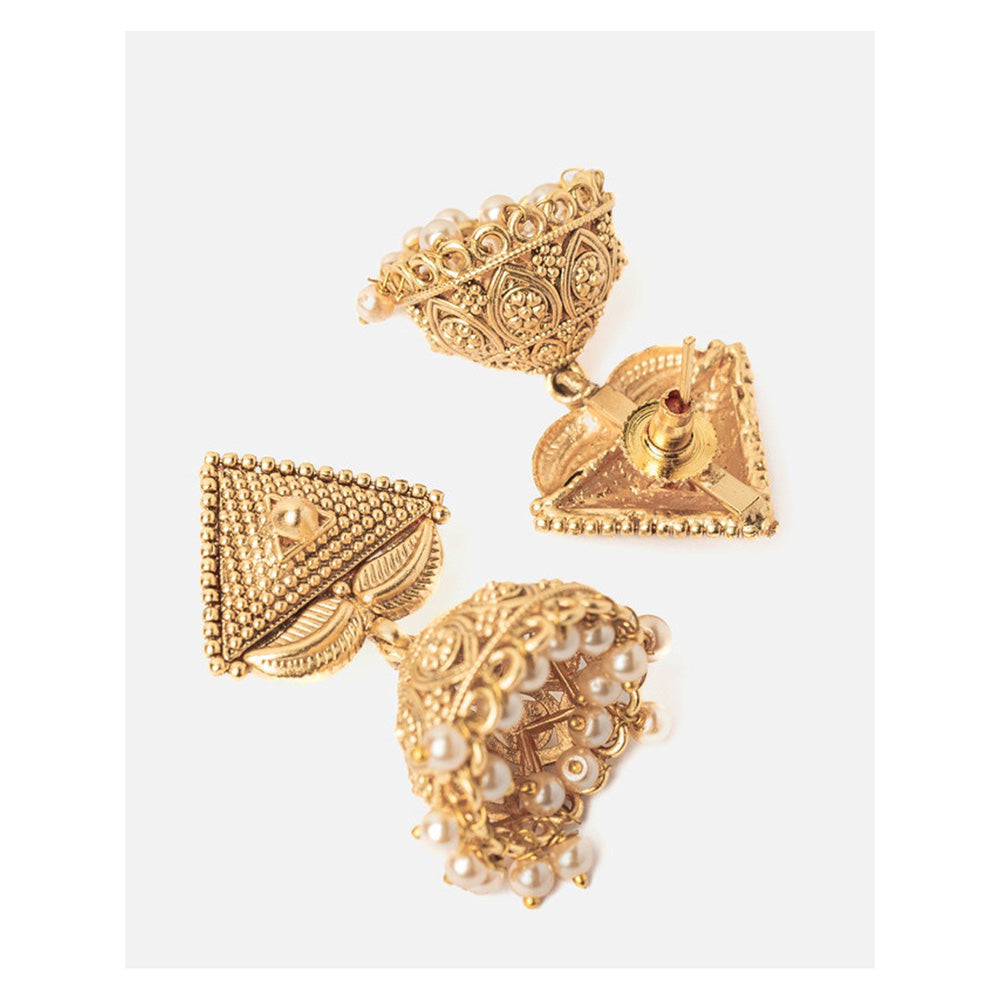 VIVINIA By Vidhi Mehra Isvaraah 2.0 Gold Plated Short Necklace Set With Earrings