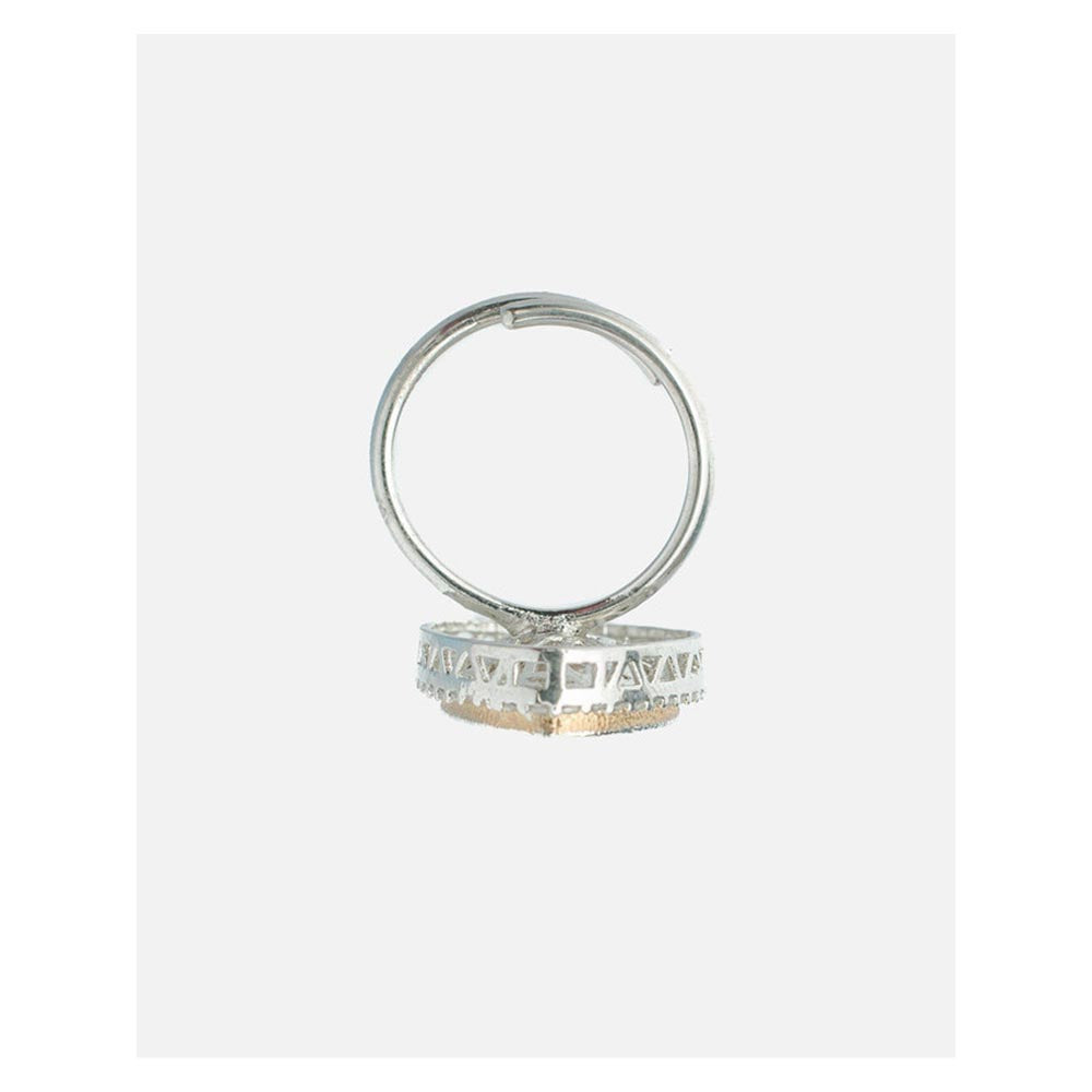 VIVINIA By Vidhi Mehra Zia 2.0 Gold Plated Womens Zircon Ring