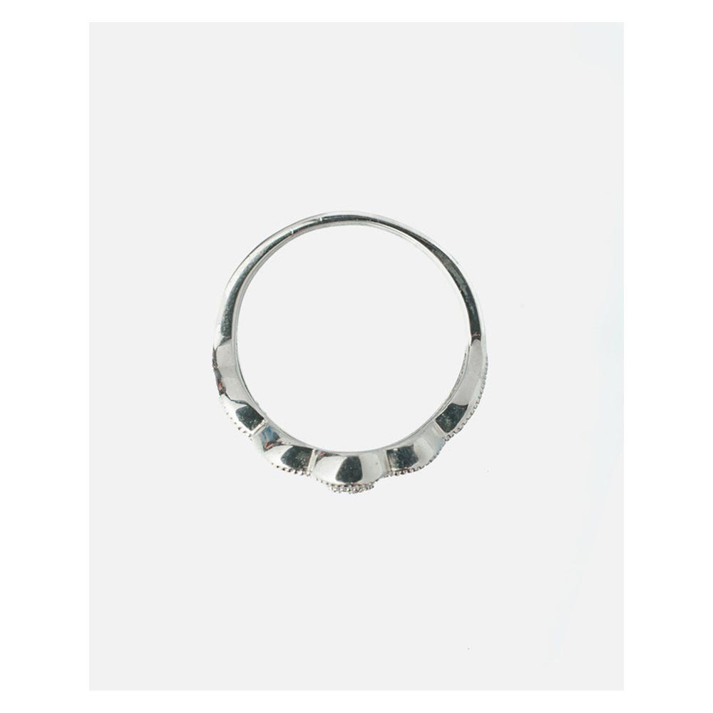 VIVINIA By Vidhi Mehra Zia 2.0 Silver Plated Womens Zircon Ring