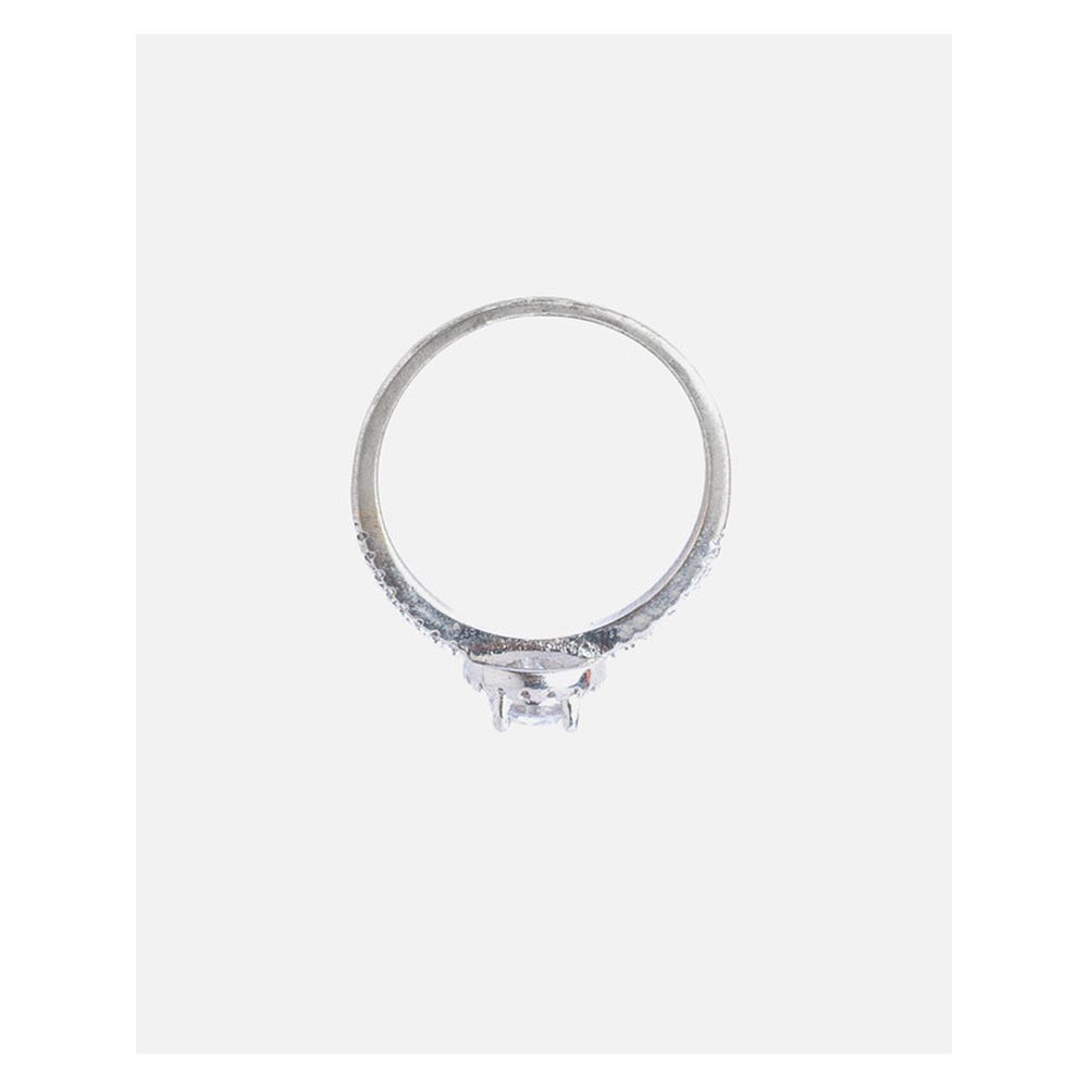 VIVINIA By Vidhi Mehra Silver Plated Womens Zircon Ring