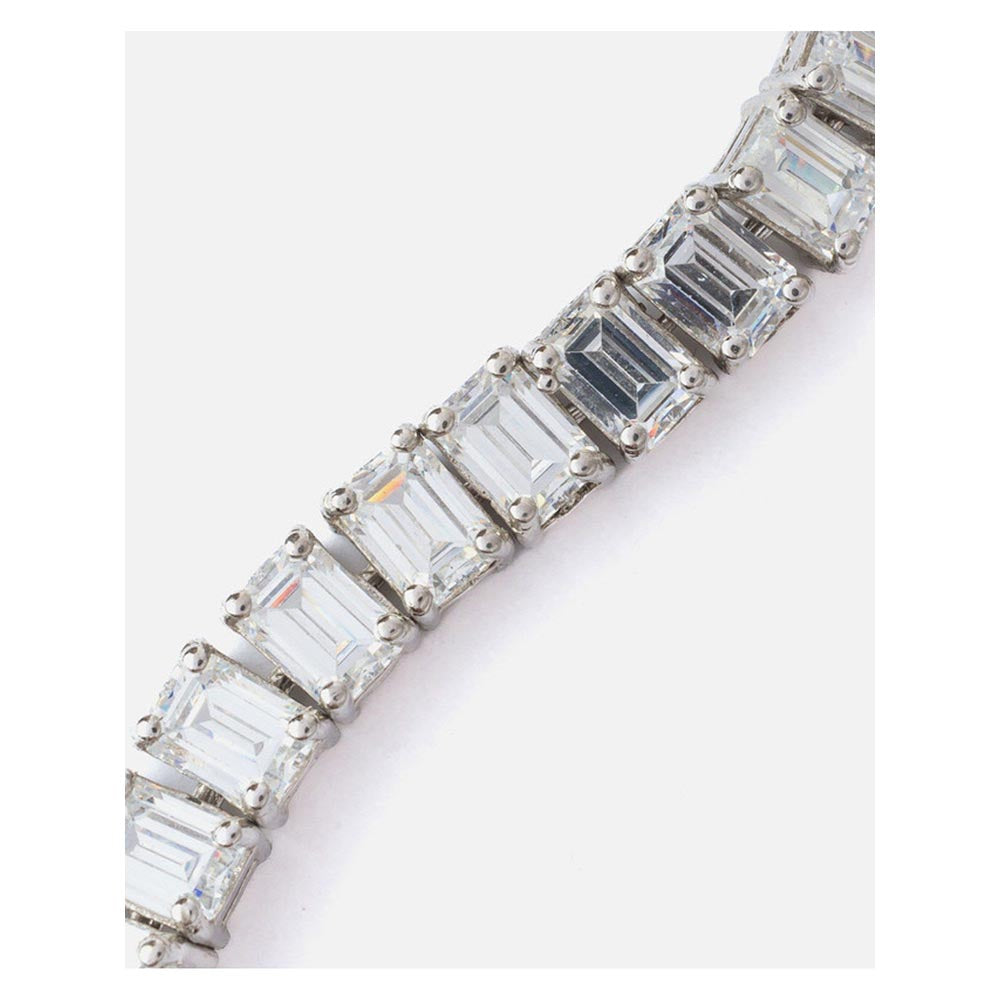 VIVINIA By Vidhi Mehra Silver Plated Womens Diamond Bracelet