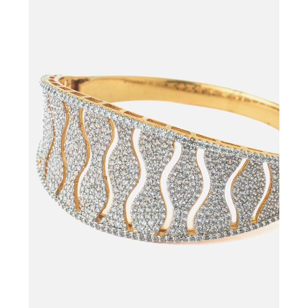 VIVINIA By Vidhi Mehra Gold Plated Zircon Womens Kada