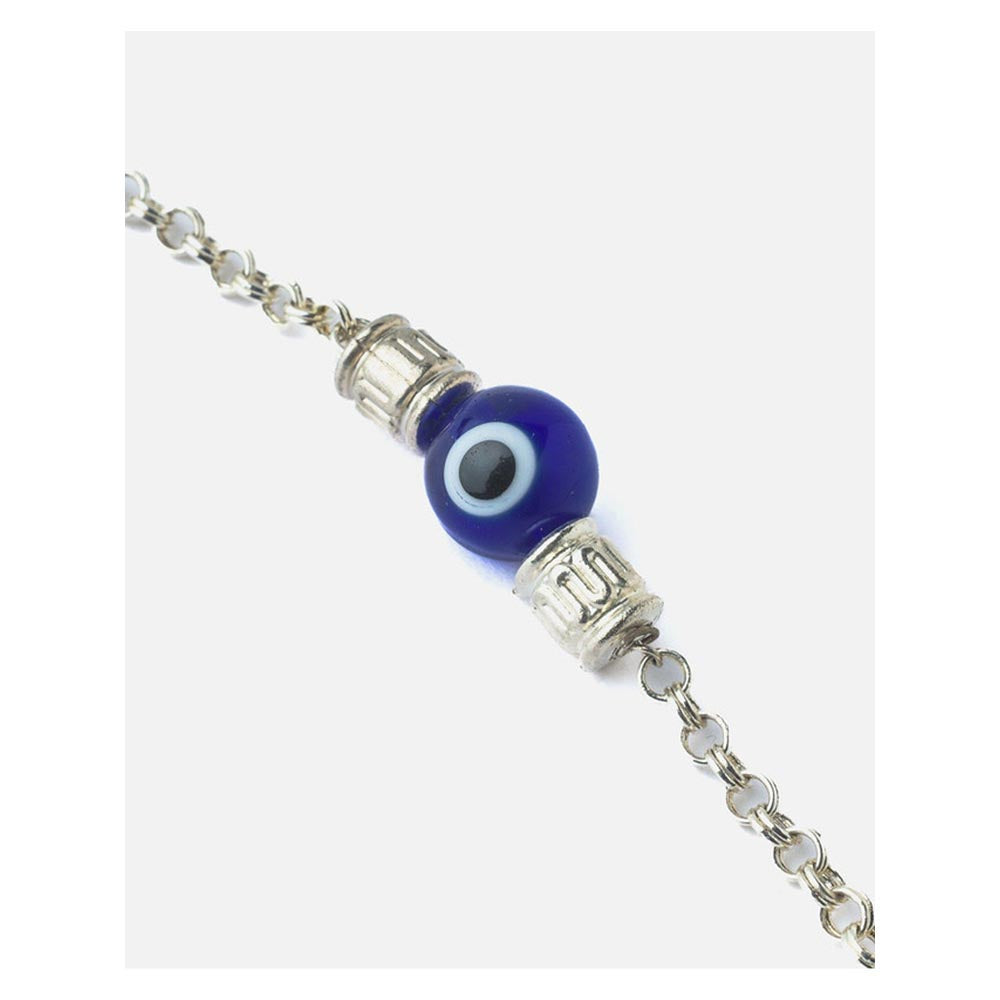 VIVINIA By Vidhi Mehra Silver Plated Blue Colored Beads Womens Bracelet