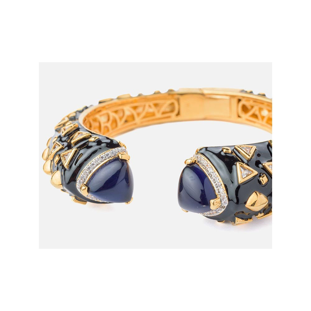 VIVINIA By Vidhi Mehra Florence Gold Plated Blue Womens Kada