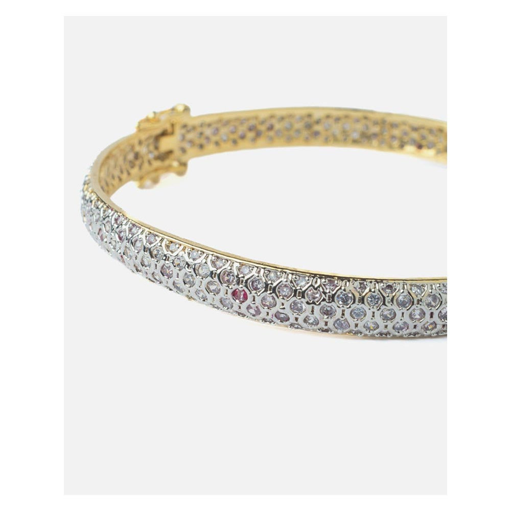 VIVINIA By Vidhi Mehra Gold Plated Womens Zircon Kada