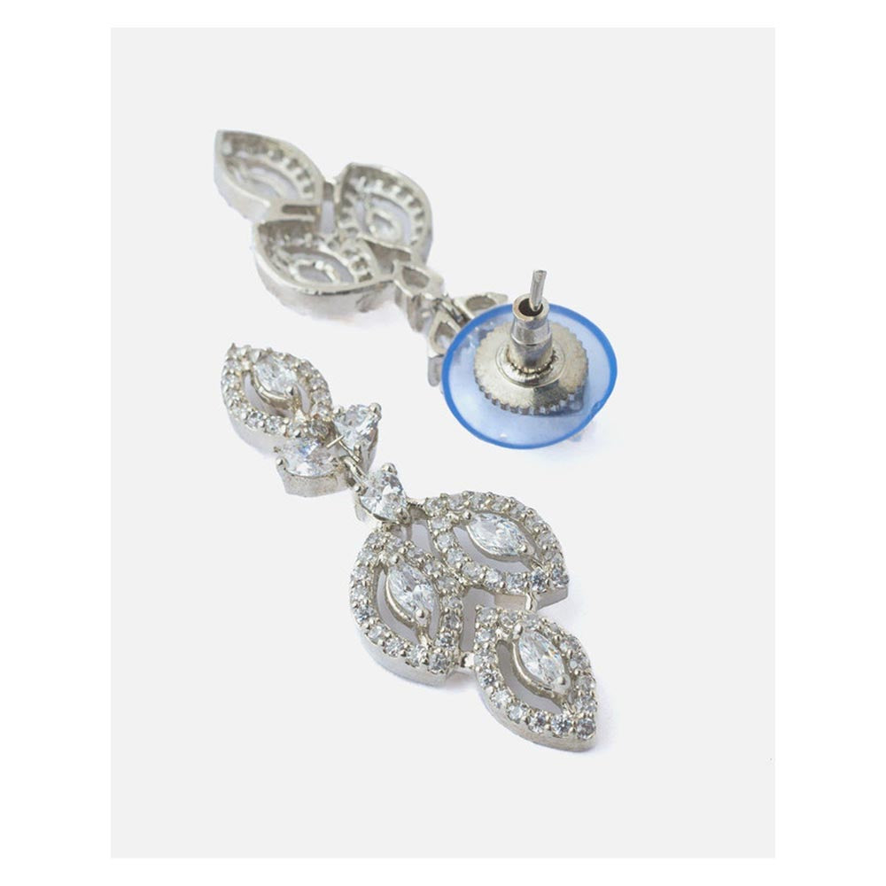 VIVINIA By Vidhi Mehra Silver Plated Womens Drop Earrings