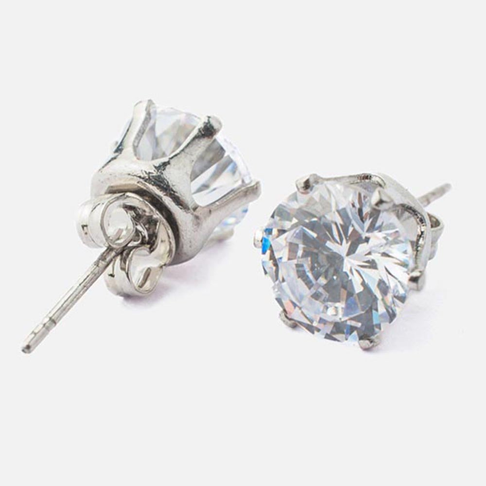 VIVINIA By Vidhi Mehra Zia Silver Plated Womens Zircon Earrings