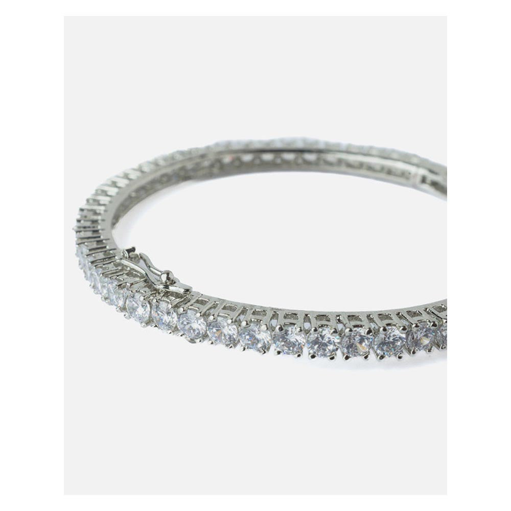 VIVINIA By Vidhi Mehra Silver Plated Zircon Womens Bangles
