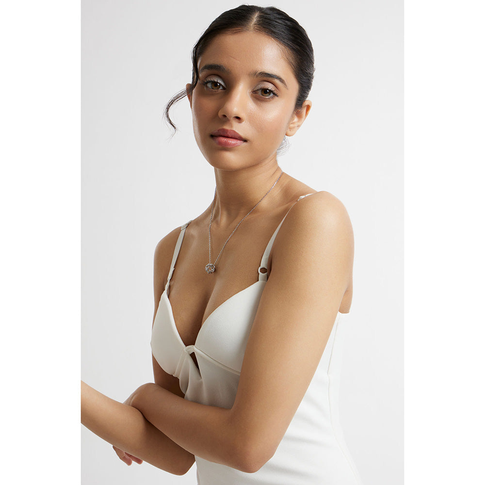 WRAPGAME INDIA Iced Cuban White Pendant Chain