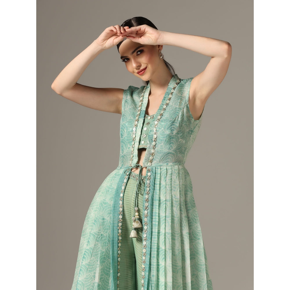 YASHODHARA Eco Green Jacket Set (Set of 3)