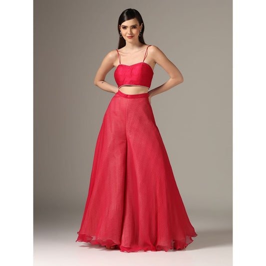 YASHODHARA Pink Cape Set (Set of 3)