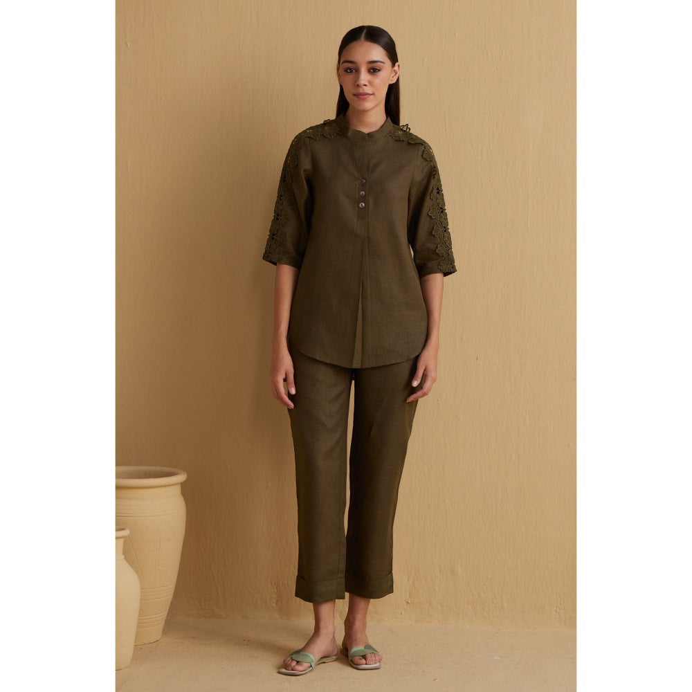 YELL The Tahlia Trousers-Green