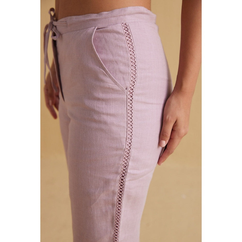 YELL The Tahlia Trousers-Lavender