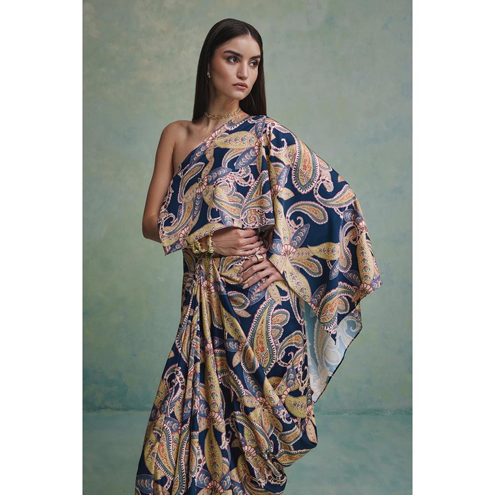 ZABELLA Multi-Colour Victoria Wild Drape Dress