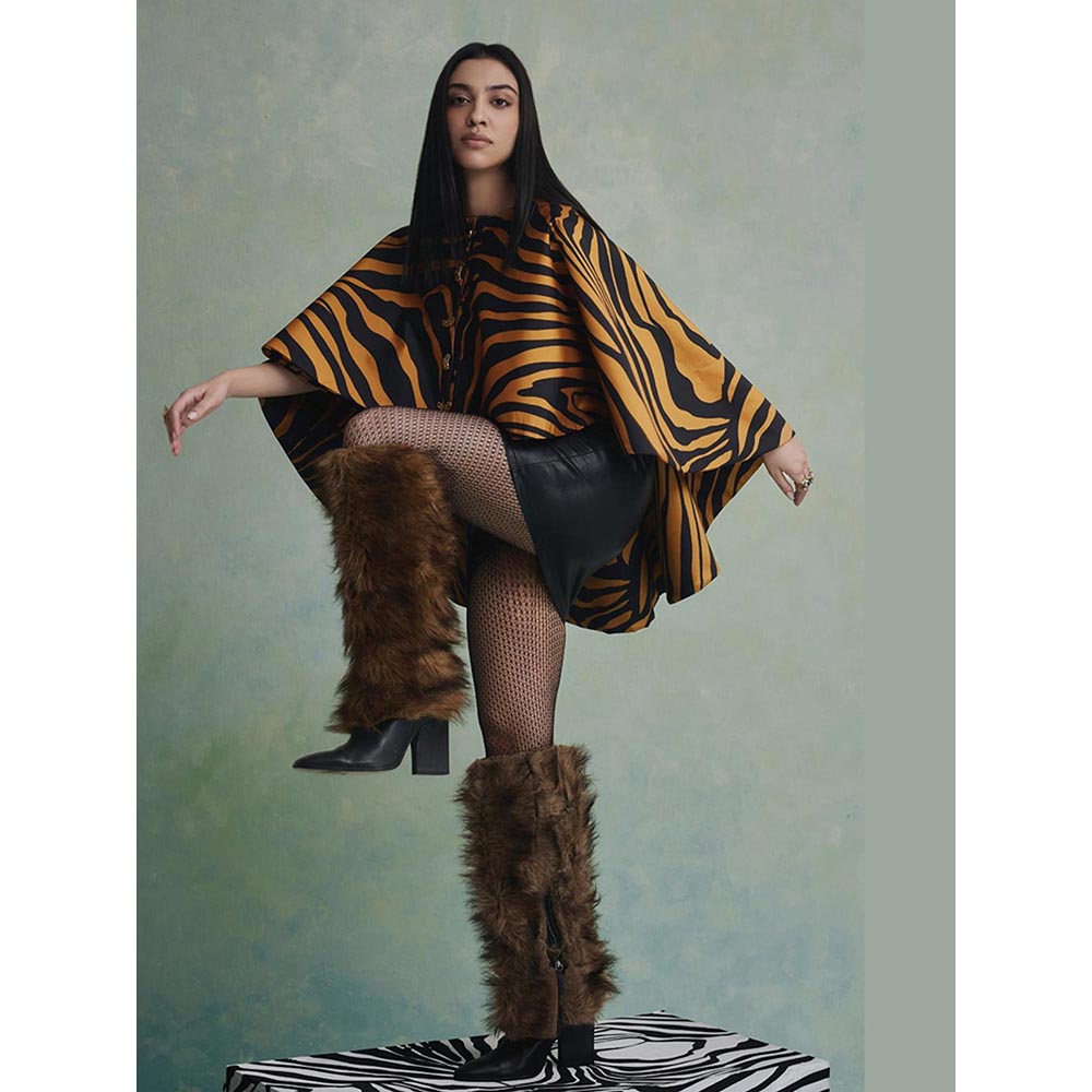 ZABELLA Black Baroque Beast High Low Jacket