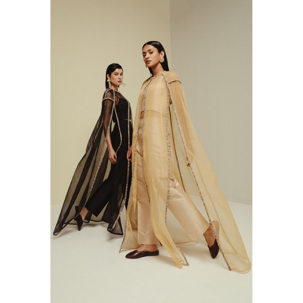 Zaitra Organza Cape Jacket