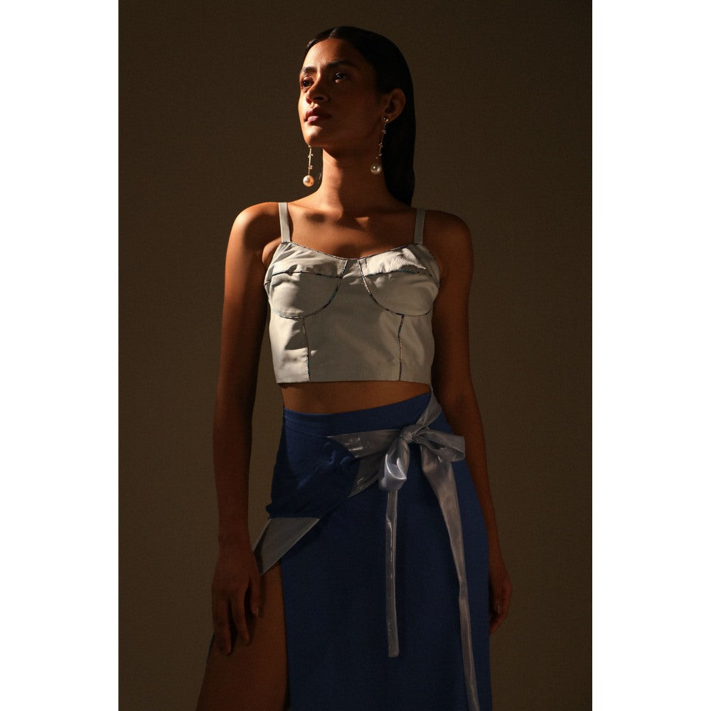 Zaitra Ice Blue Bustier