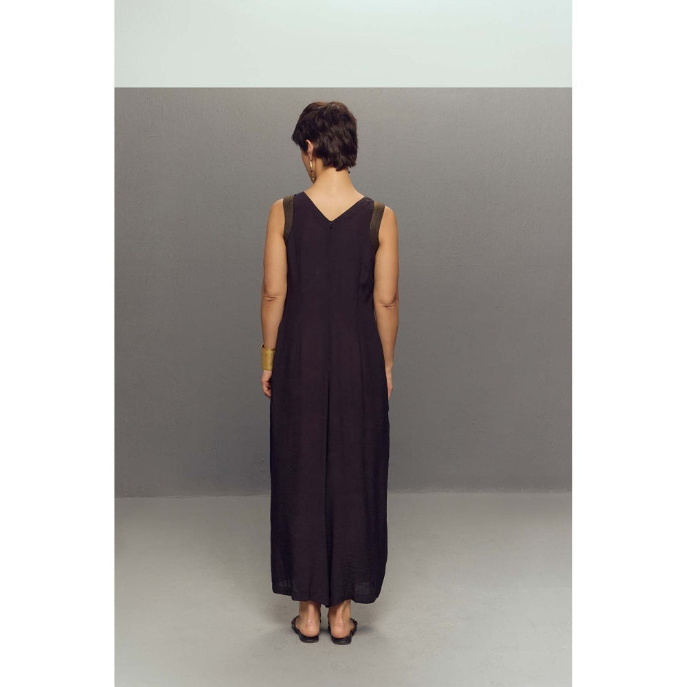 Zaitra Black Flare Jumpsuit