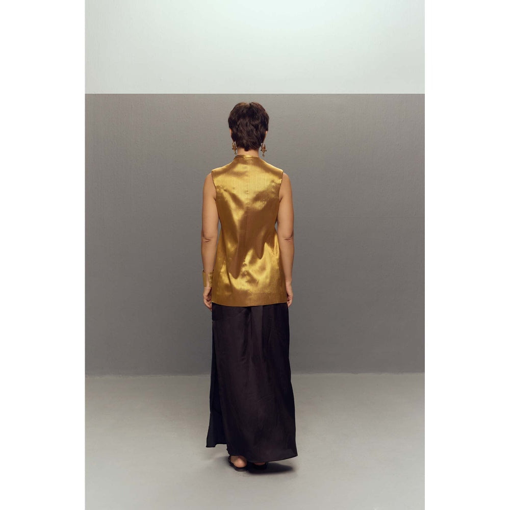 Zaitra Gold Buckle Jacket with Skirt (Set of 2)