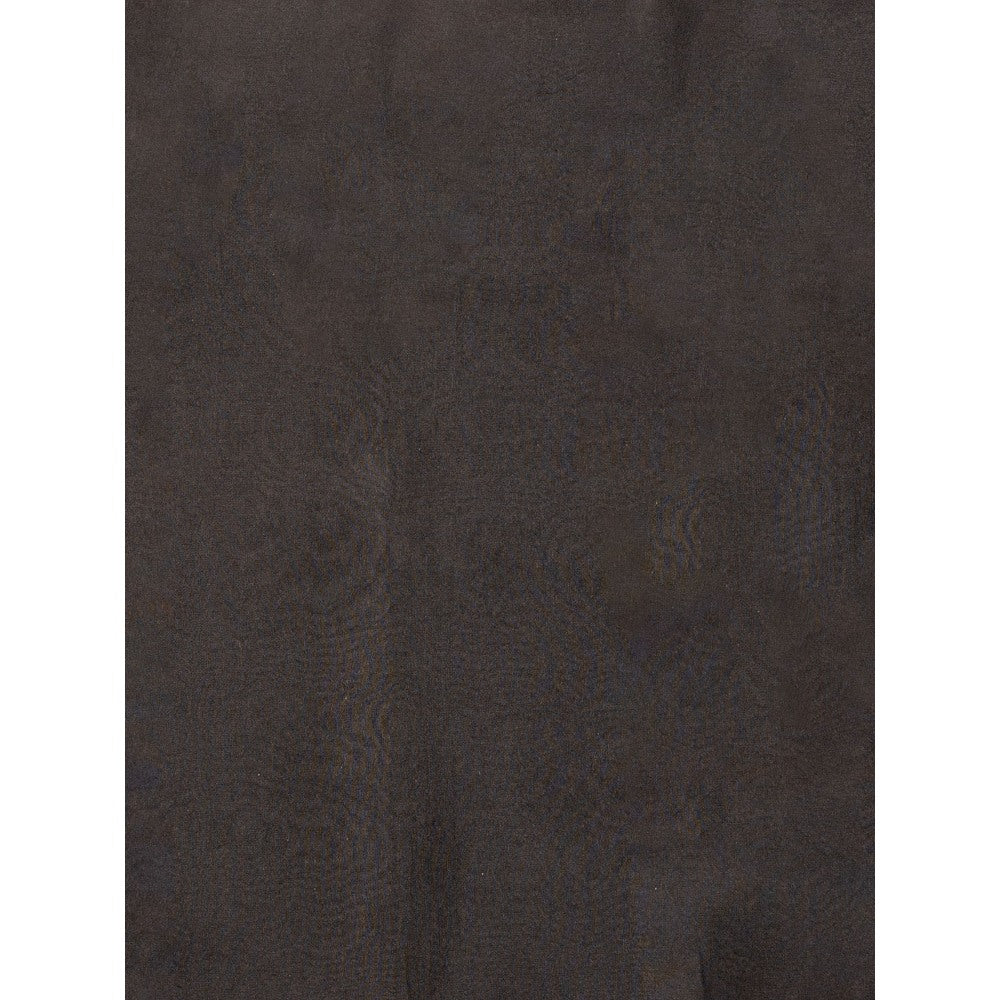 Zal from Benaras Black Pure Organza Silk Banarasi Handloom Saree without Blouse