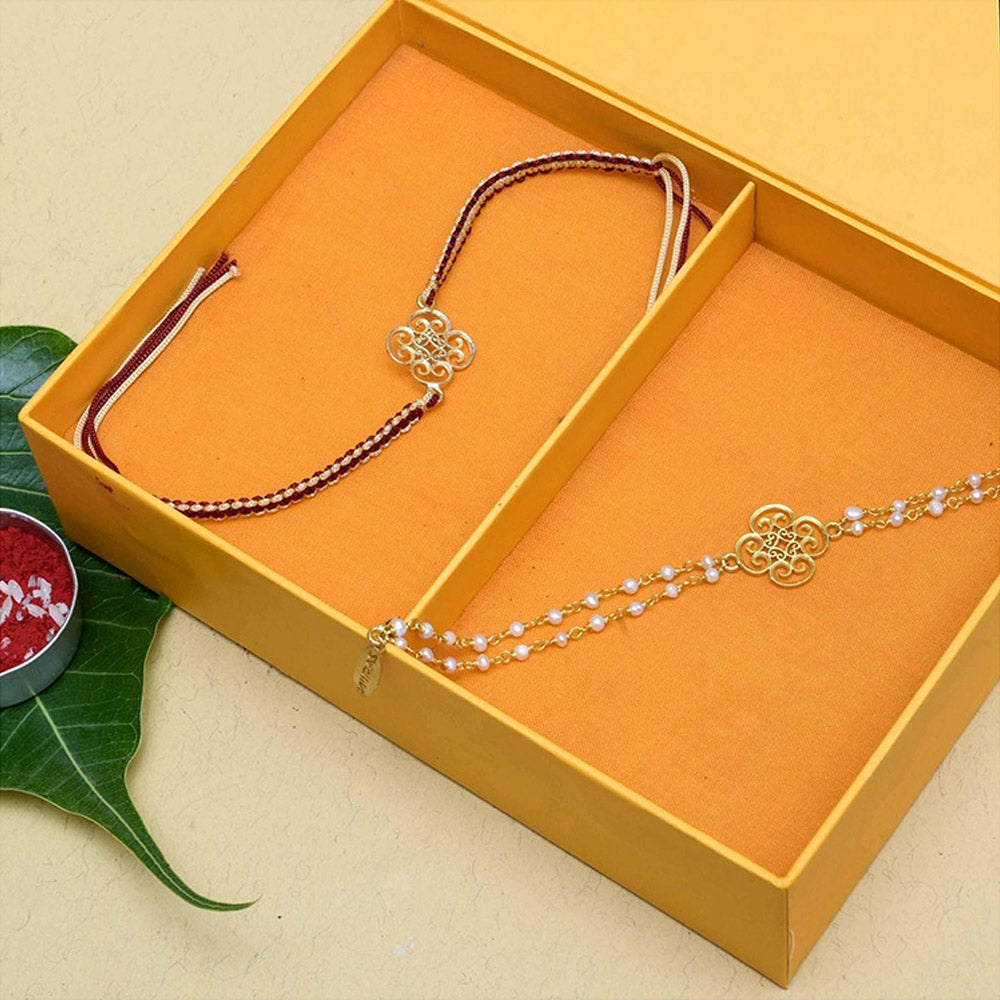 ZARIIN Pretty Bonds Rakhi & Lumba Bracelet Box