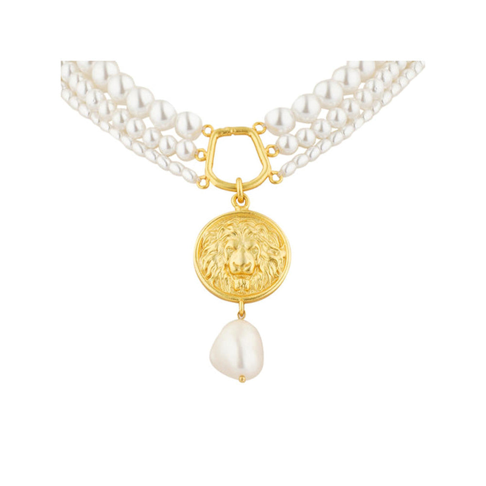 ZARIIN Roaring To Go Pearl Necklace