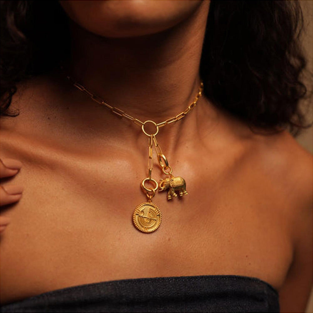 ZARIIN Elephant Charm For Clearing Obstacles, Draw Success And Bless New Beginnings