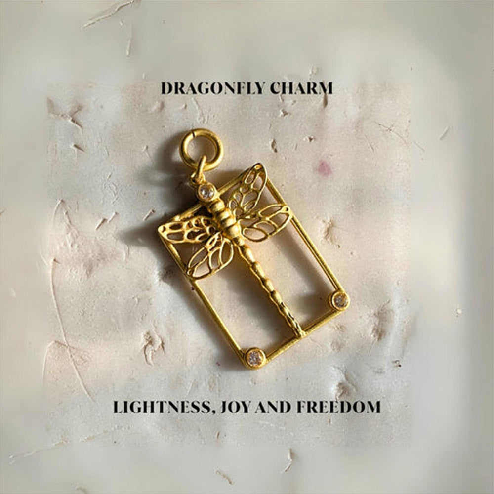 ZARIIN Dragonfly Charm For Lightness, Joy And Freedom