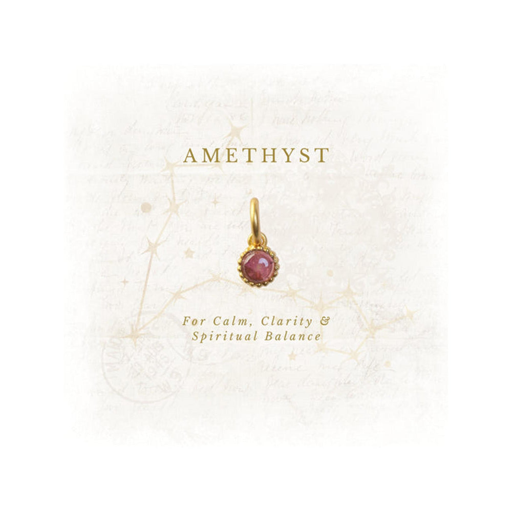 ZARIIN February Birthstone Charm - Amethyst