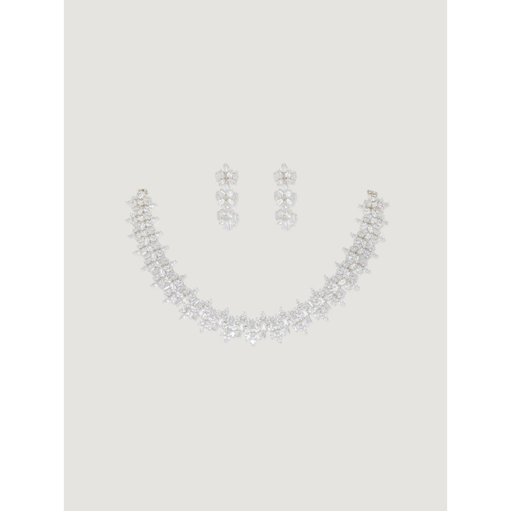 Zevar By Geeta Indali Necklace With Pair Of Earring
