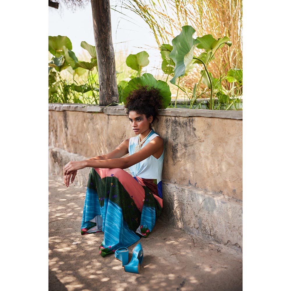 Zip by Payal & Zinal Waves & Wonders Multi-Color Dress