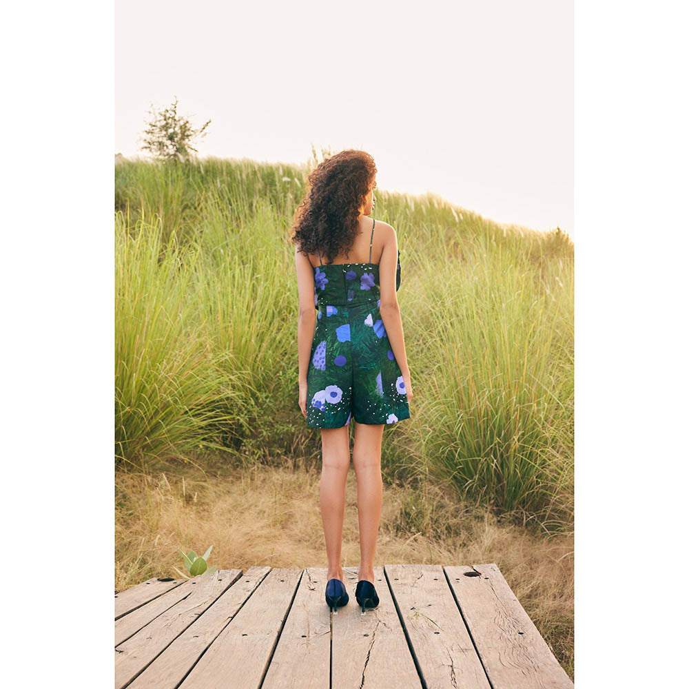 Zip by Payal & Zinal Periwinkle Paradise Green Jumpsuit