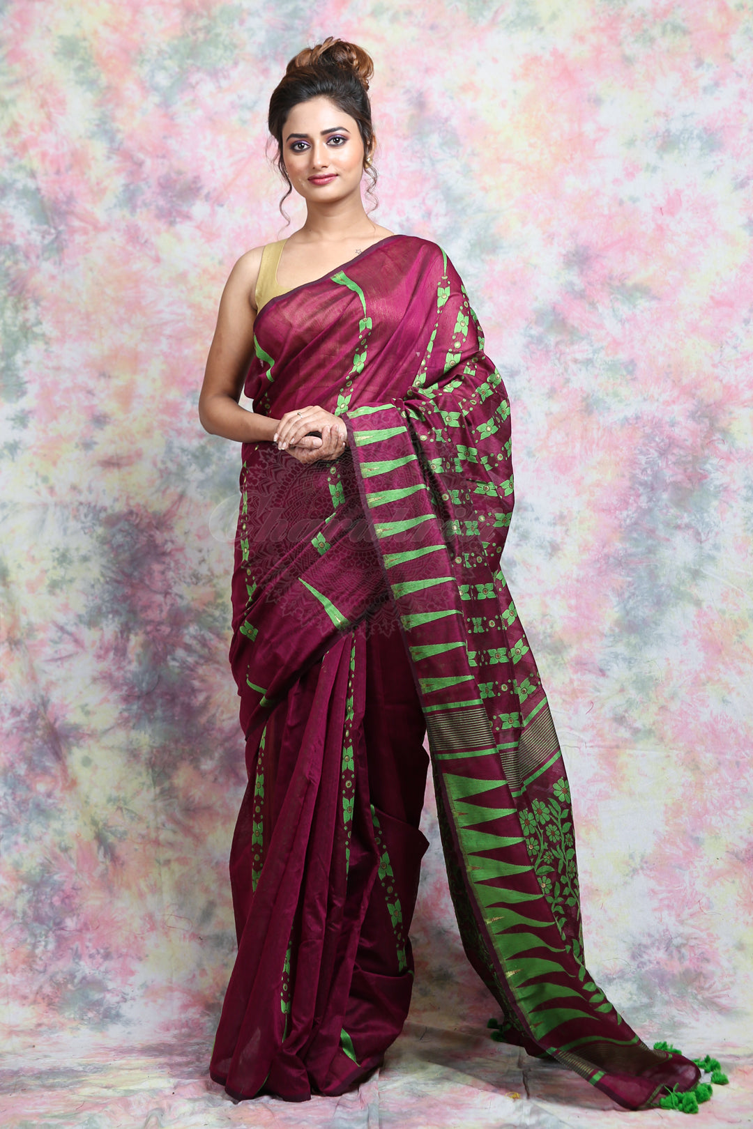 charukriti jamdani saree