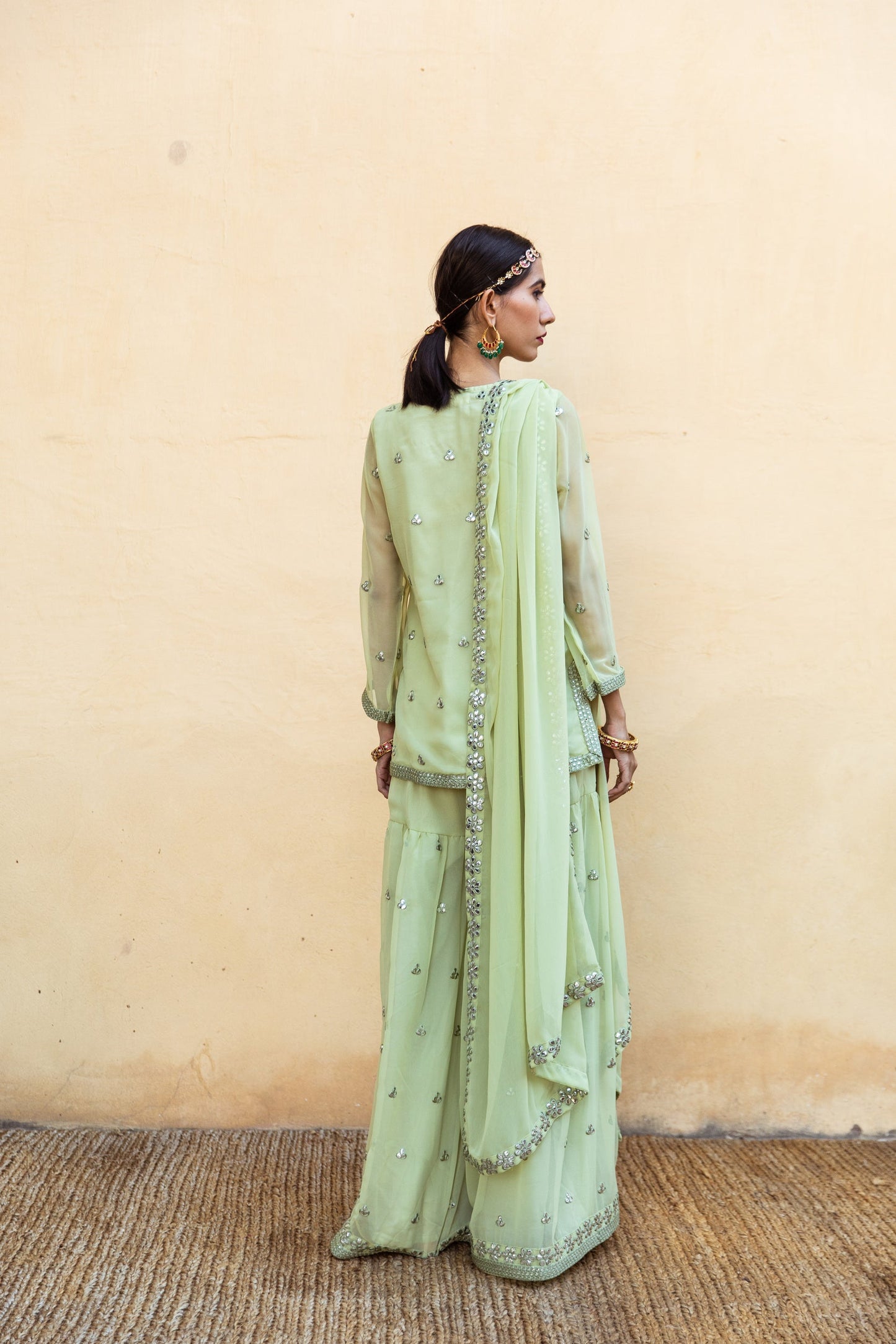 Hoor Pista Sharara Set