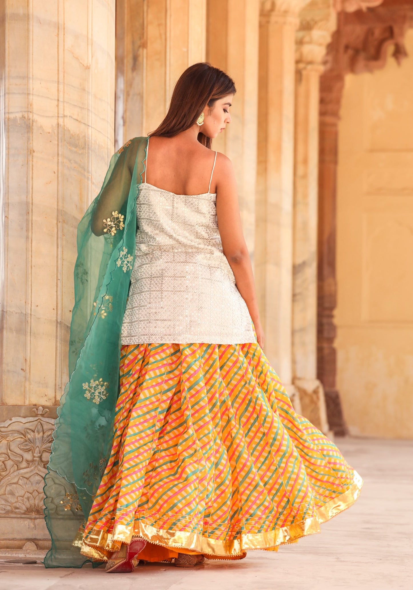 Devaki Yellow Lehenga Set