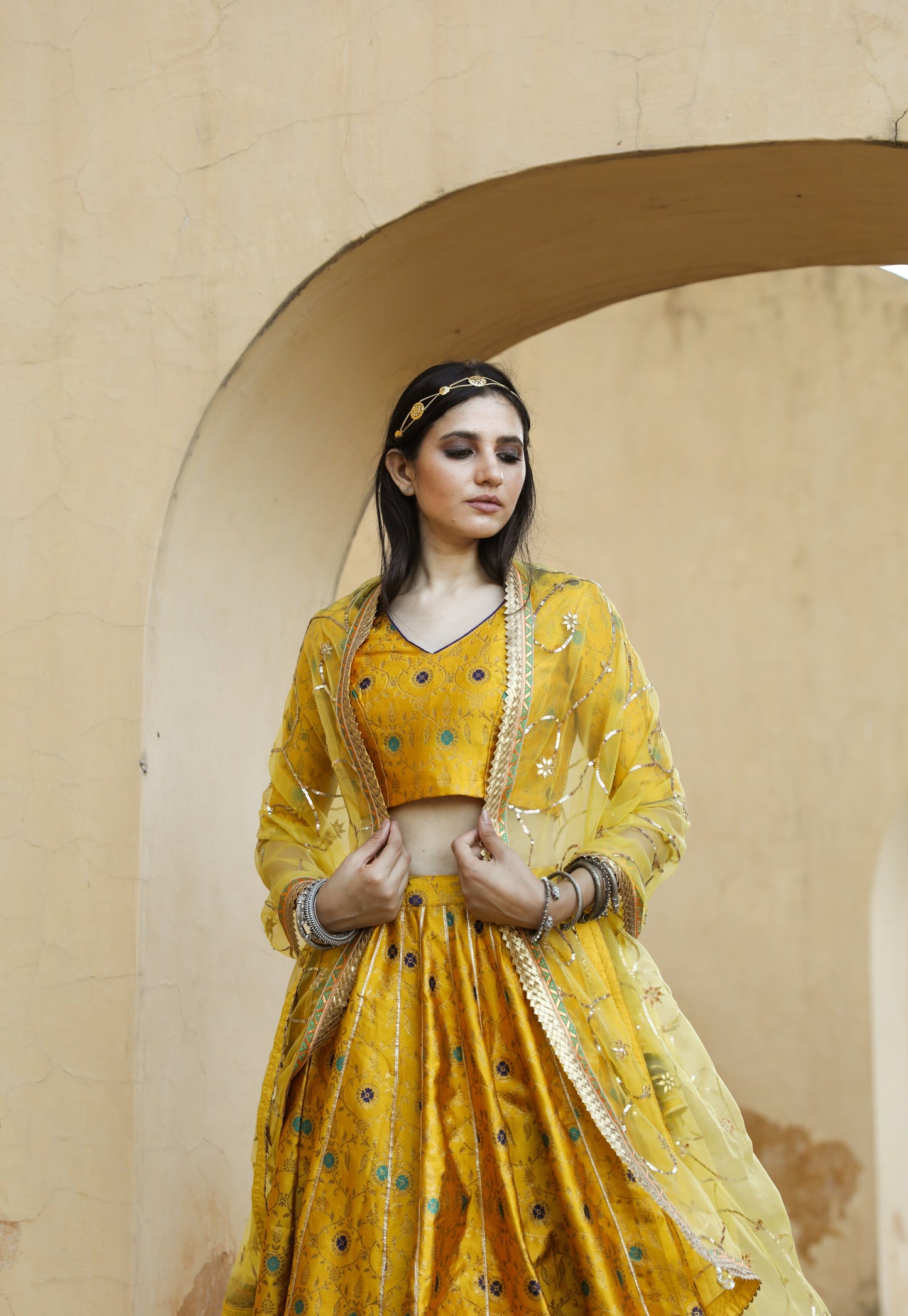 Kashika Kapoor In Aisha Yellow Lehenga Set