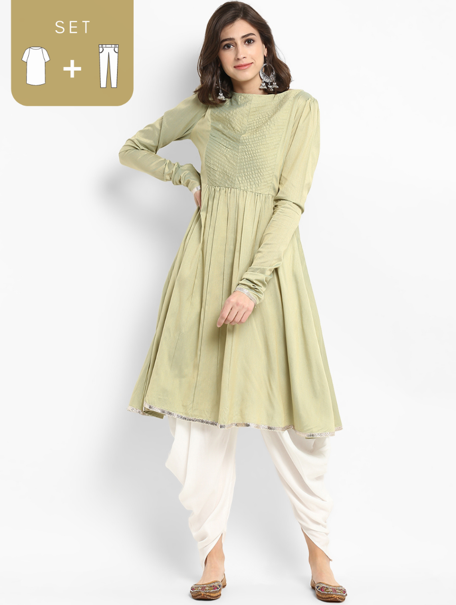 Anarkali kurti shop with dhoti