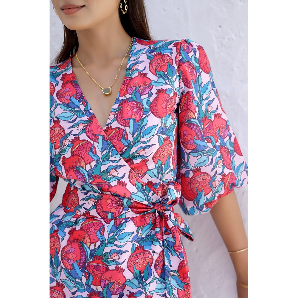 AlterEGO Ari - Anar Print Wrap Dress