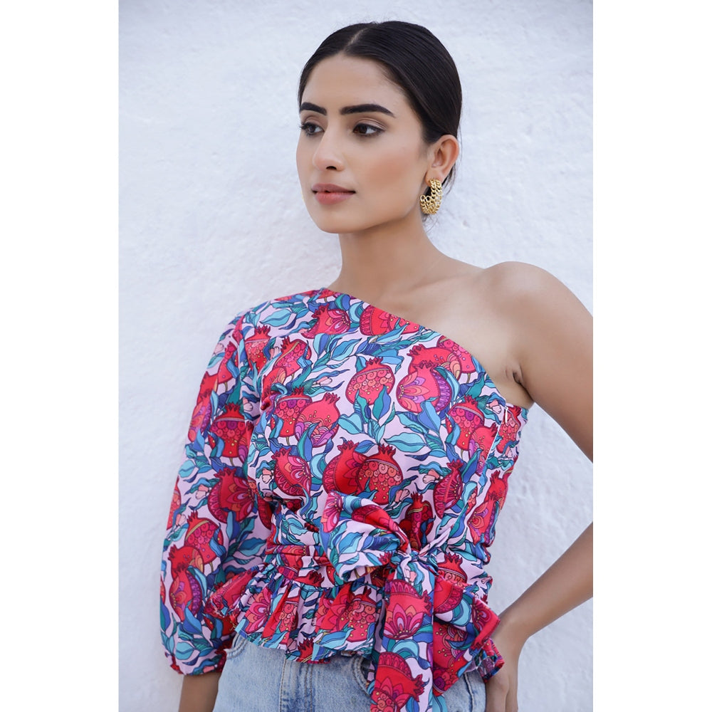 AlterEGO Amara - One Shoulder Ruffled Top