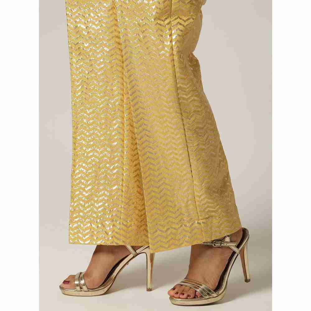 Anantaa Yellow Chanderi Palazzo
