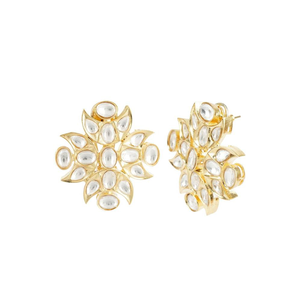 Auraa Trends Gold Plated Kundan Choker Necklace Set