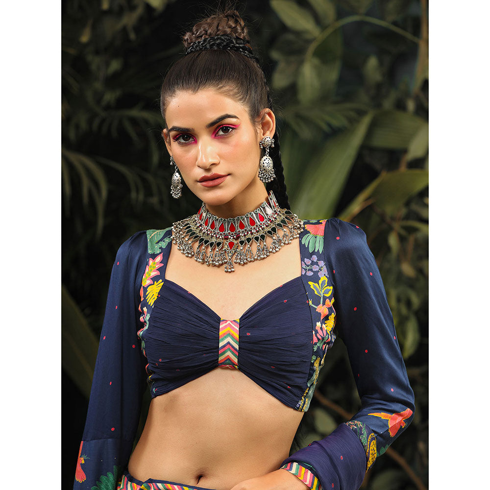 Baise Gaba Maahnoor Lehenga (Set of 3)