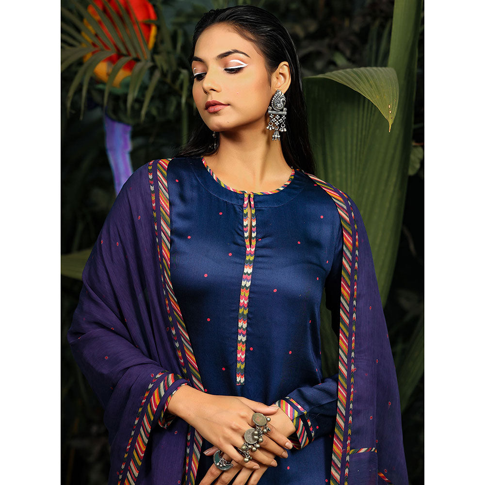Baise Gaba Jugnu Kurta (Set of 3)