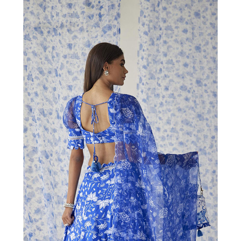 Baise Gaba Blue Chaak Stitched Blouse