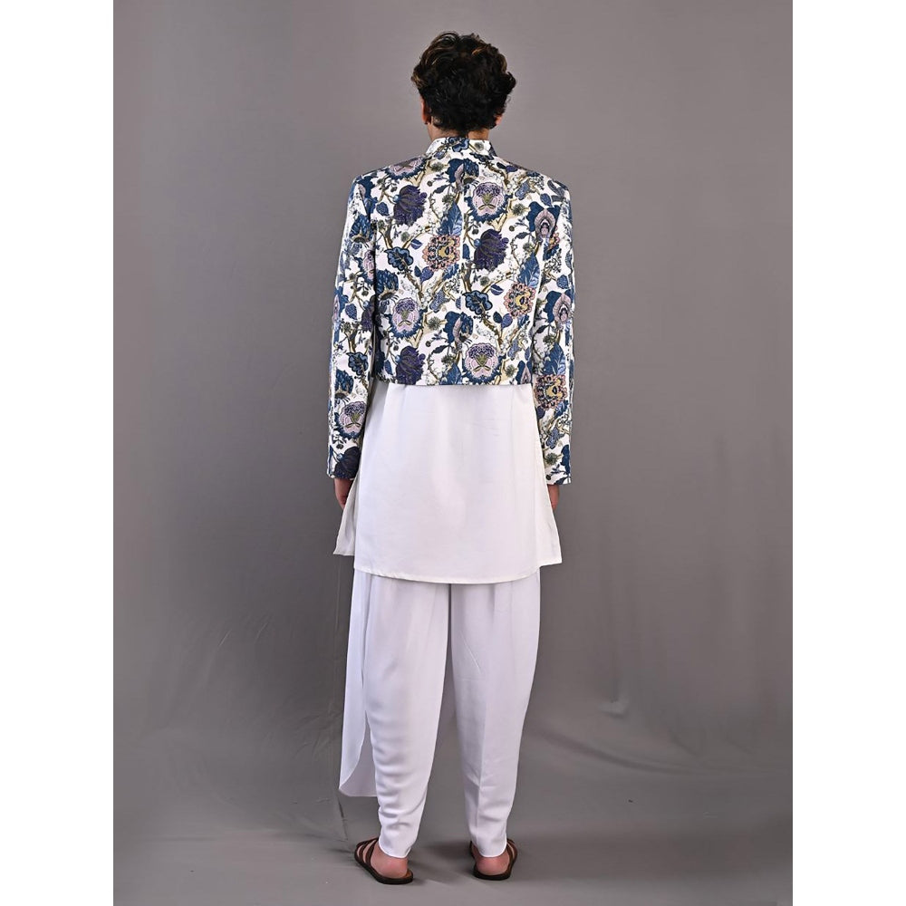 Bohame Zephyr Digital Print Nehru Jacket (Set of 3)