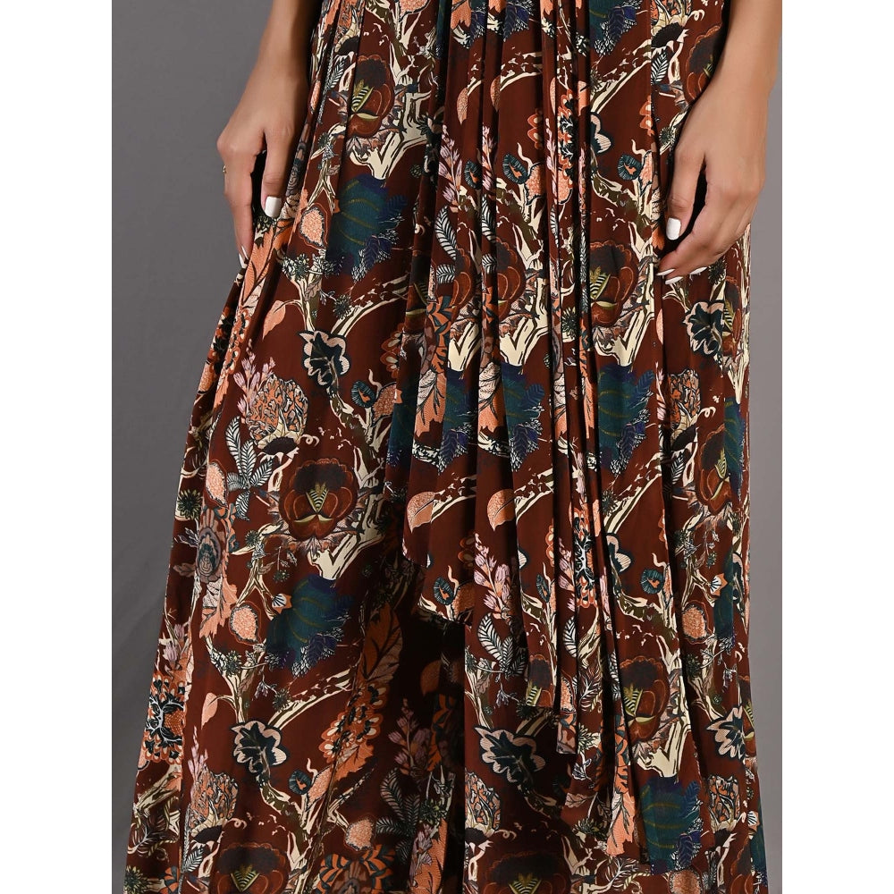 Bohame Fern Multi & Maroon Jumpsuit