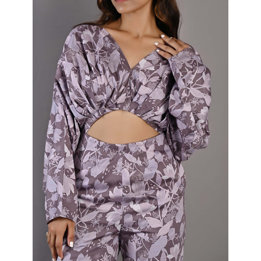 Bohame Ayana Purple & Mauve Jumpsuit